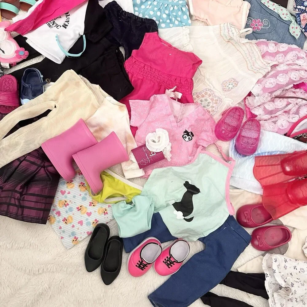 Our Generation Huge 18” Girl Doll Clothes Dresses Accessories Lot